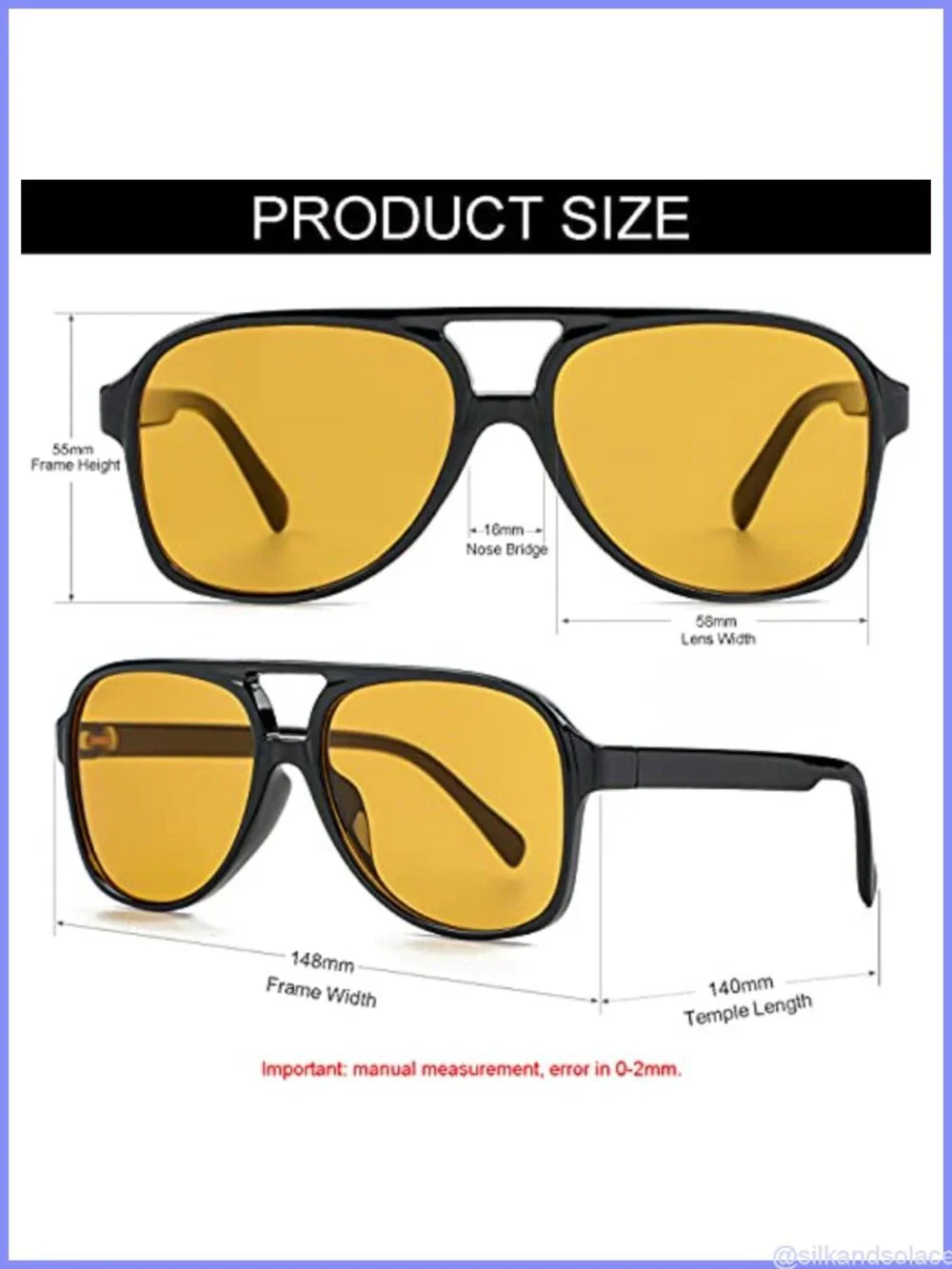 Polarized Aviator Sunglasses UV400 Full Frame Unisex